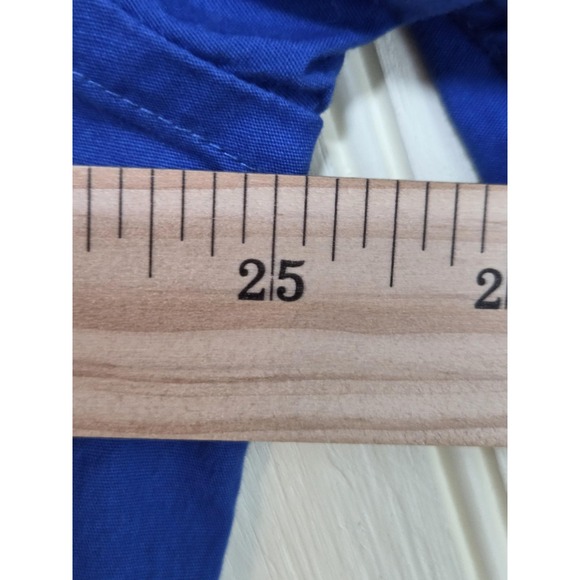 Alex Vando Shirt Mens XL Blue Long Sleeve Dress Button Front Check Cuffs - Picture 7 of 8